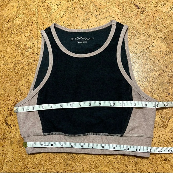 Beyond Yoga Space Dyed On Block Bra In Darkest Night Chai Colorblock Sz S - Picture 10 of 11